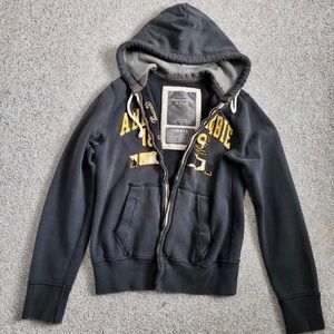 Abercrombie & Fitch Men Small Zip-up Vintage Sweatshirt